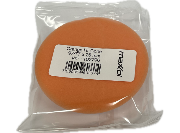 Polerpad Orange Medium 75x25mm/3'' Maxxol's egen pad serie for 3''