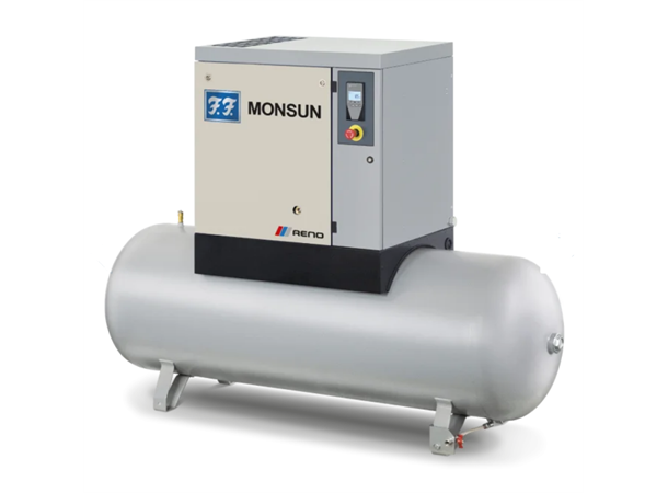 Reno FF Monsun 11 Skruekompressor 400V, tørke. 500 liter tank 13 bar