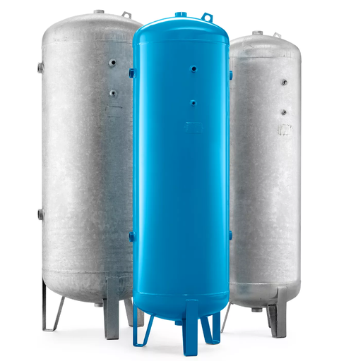 Kompressortank 500 L Stående 16 Bar Galvaniseert