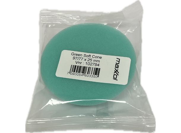 Polerpad Green Soft 75x25mm/3'' Maxxol's egen pad serie for 3"