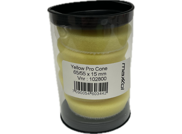 Polerpad Yellow Pro 65/55x15 mm 1x5Pakk Maxxol's egen serie for Nano