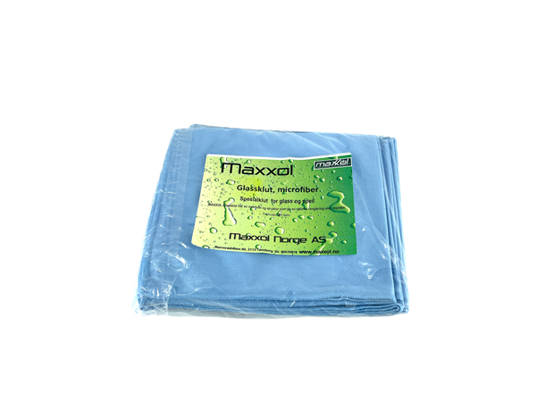 Maxxol Microfiber Glassklut Blå Lofri Microfiberklut til glass. 50x60cm