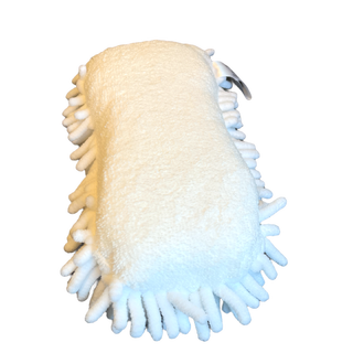 Microfibersvamp Hvit 1-stk Myk svamp i microfiber