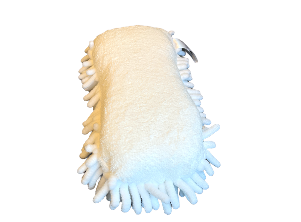 Microfibersvamp Hvit Myk svamp i microfiber