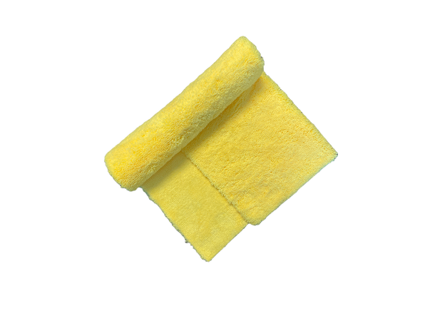 Microfiberklut Fluffy Gul 1-stk Edgeless, myk, egnet for polering & vask