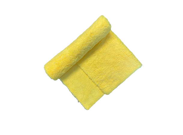 Microfiberklut Fluffy Gul 1-stk Edgeless, myk, egnet for polering & vask