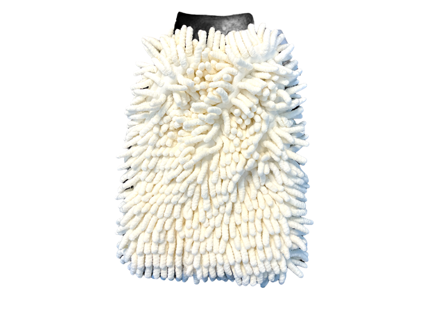 Microfiber Vaskevott Hvit Myk hanske i microfiber til hånvask