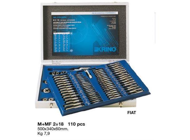 KRINO gjengesett M2-M18 110 pcs